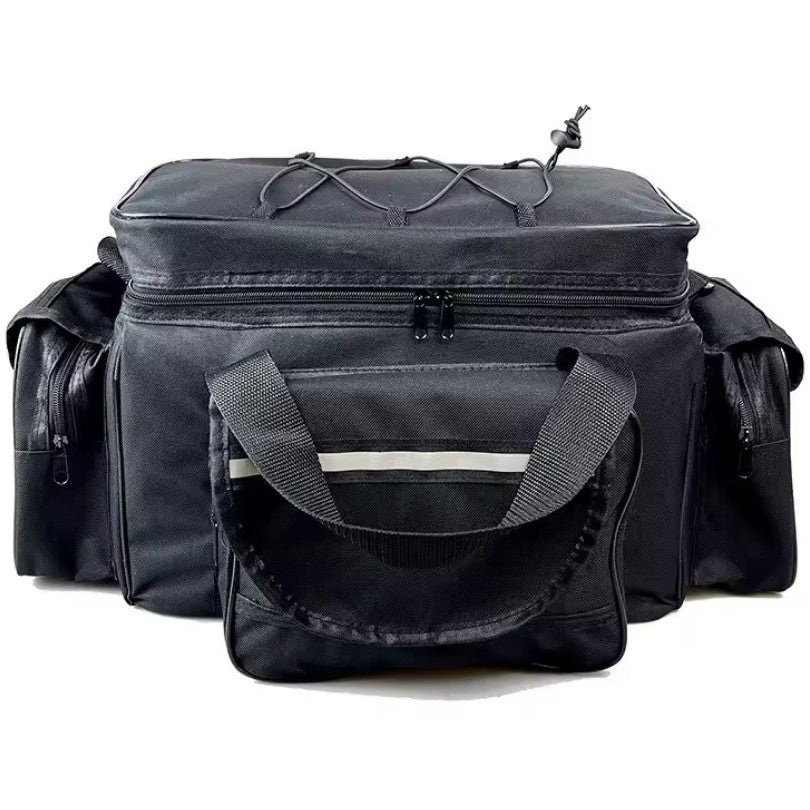 Black waterproof fishing shoulder bag