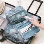 Light green travel toiletry bag