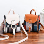 Classic leather backpack purse