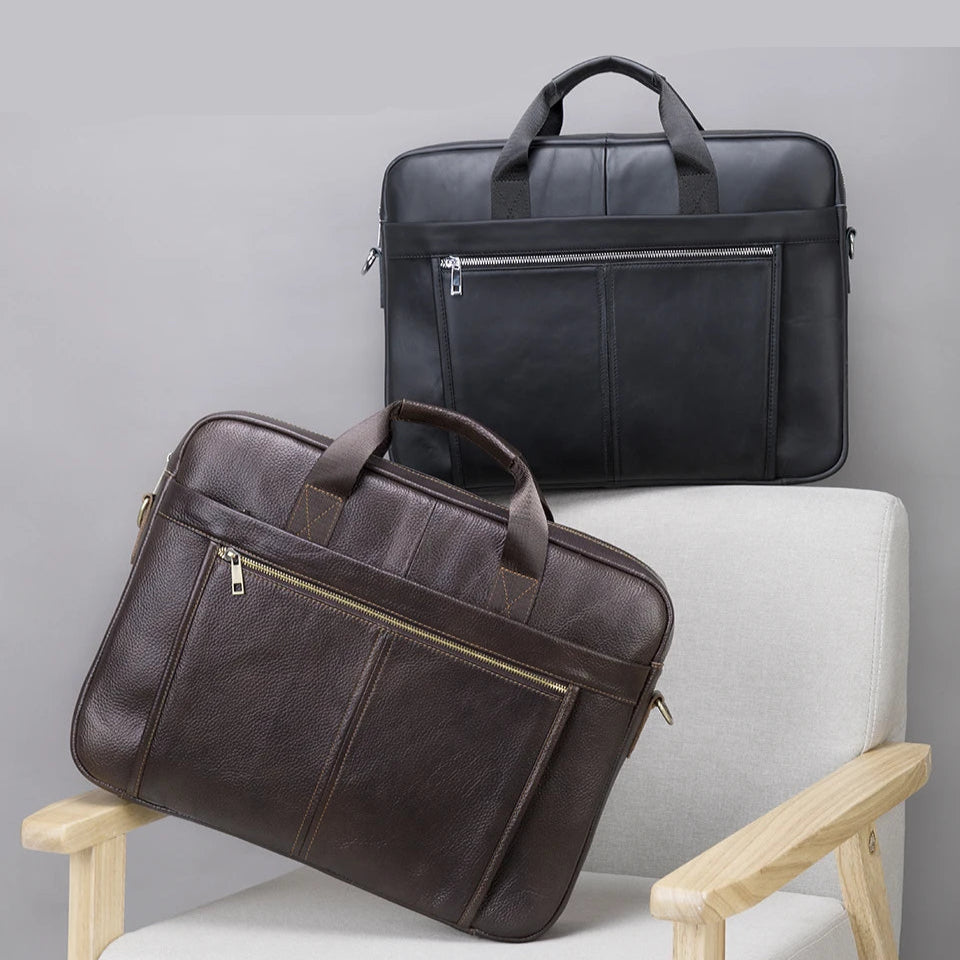 Stylish leather executive briefcase