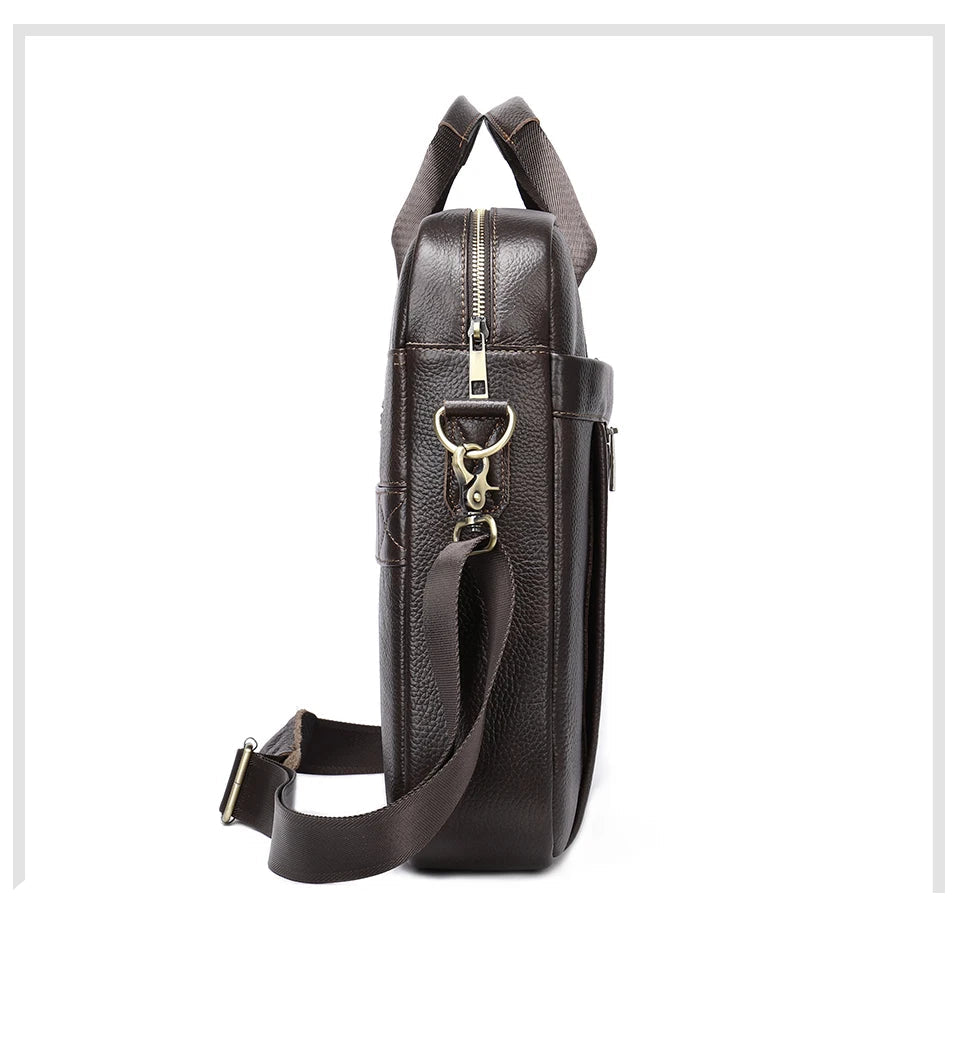 Stylish leather executive briefcase