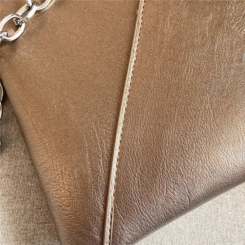 Large leather handbag
