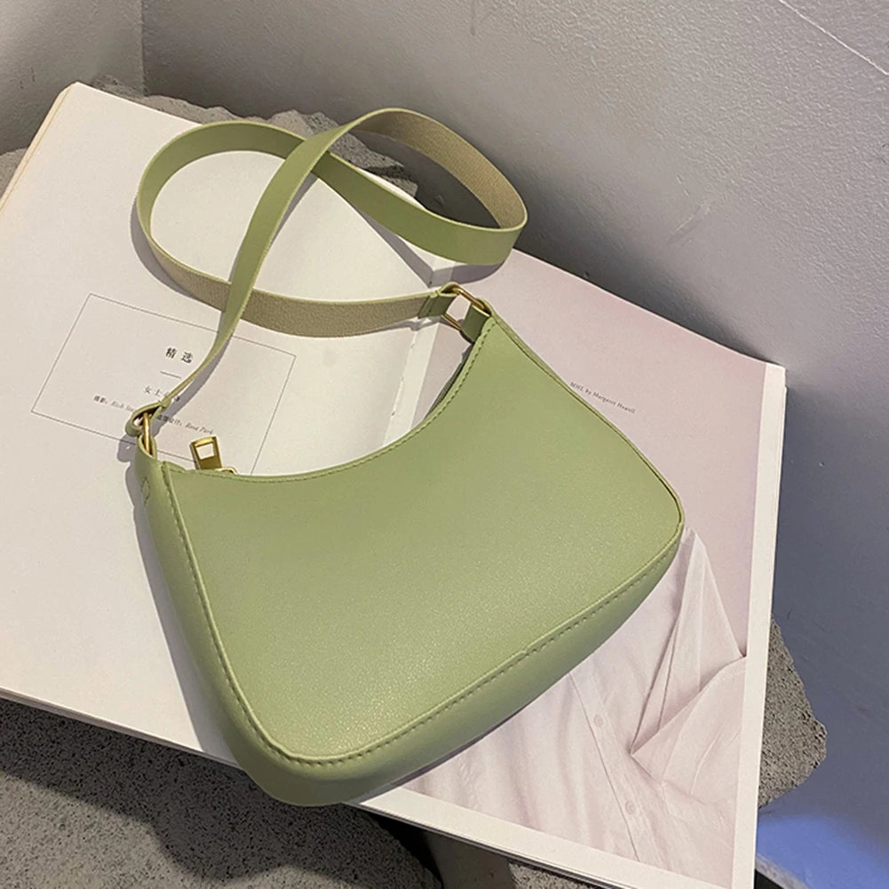 Minimal leather sling crossbody