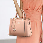 Structured leather shoulder bag