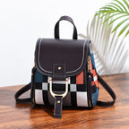 Classic leather backpack purse