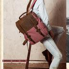 Classic leather satchel bag for men
