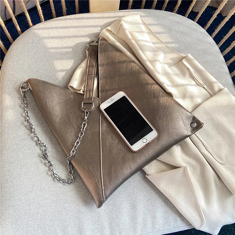 Large leather handbag