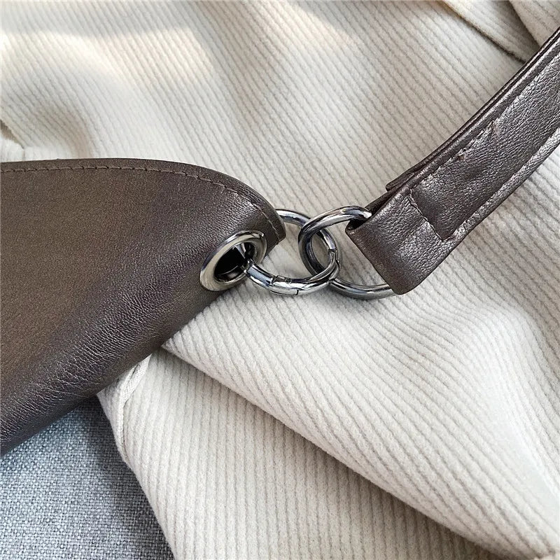 Large leather handbag