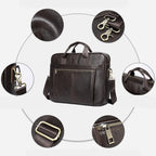Stylish leather executive briefcase