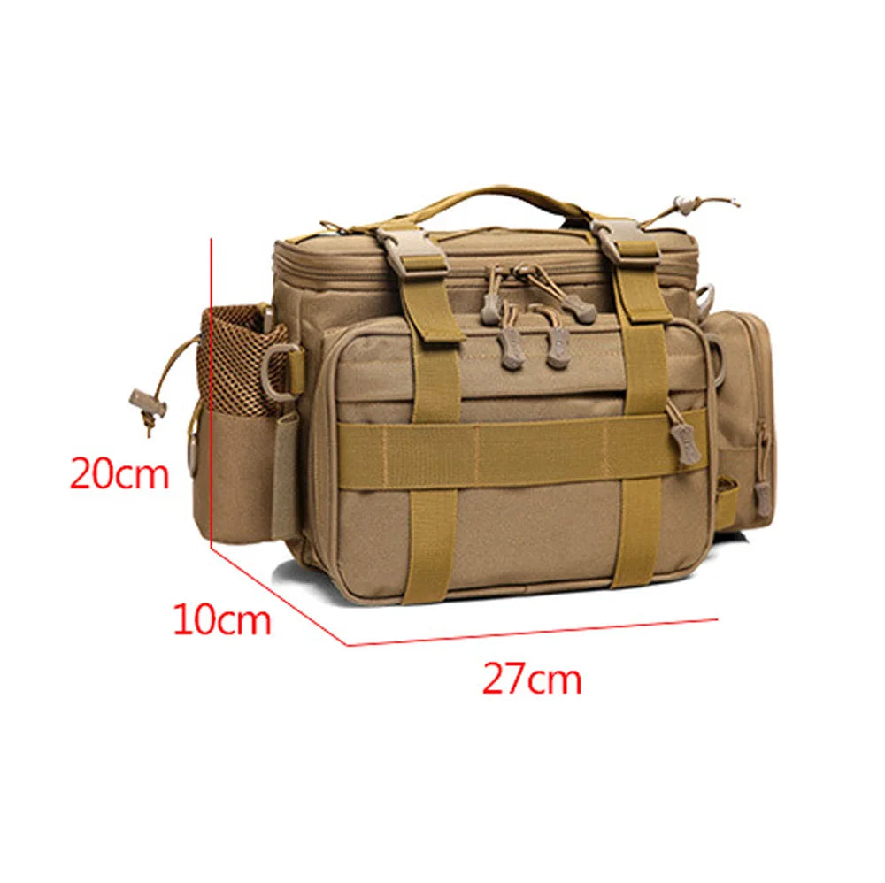 Camo tactical fishing tackle bag