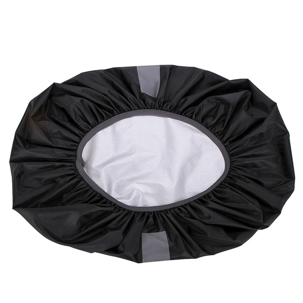Black waterproof backpack rain cover