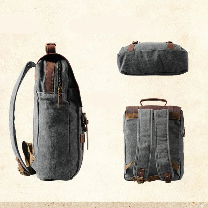 Classic leather satchel bag for men
