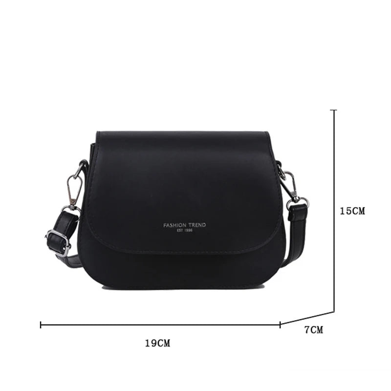Compact leather sling crossbody