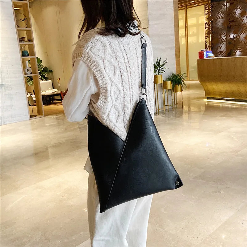 Large leather handbag