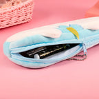 Blue unicorn pencil case for kids