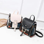 Classic leather backpack purse