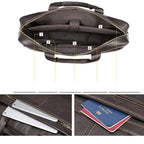 Stylish leather executive briefcase