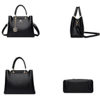 Structured leather shoulder bag