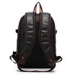 Men's premium leather fashion backpack