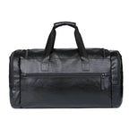 Vintage leather weekender duffle bag
