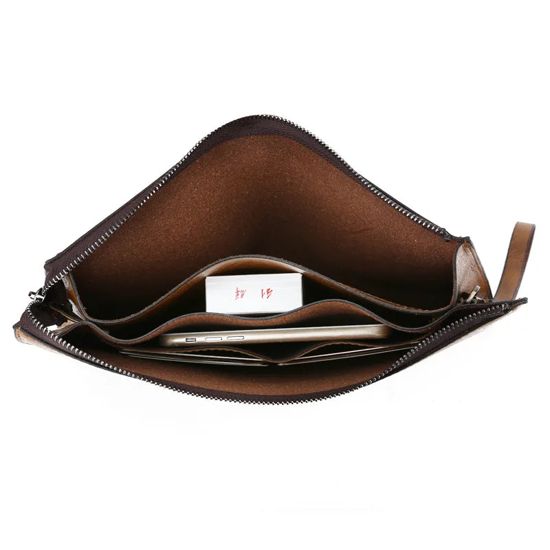 Leather clutch for men