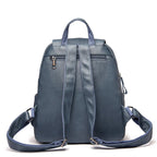 Casual leather knapsack