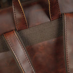 Retro men's  leather backpack