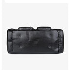 Vintage leather weekender duffle bag