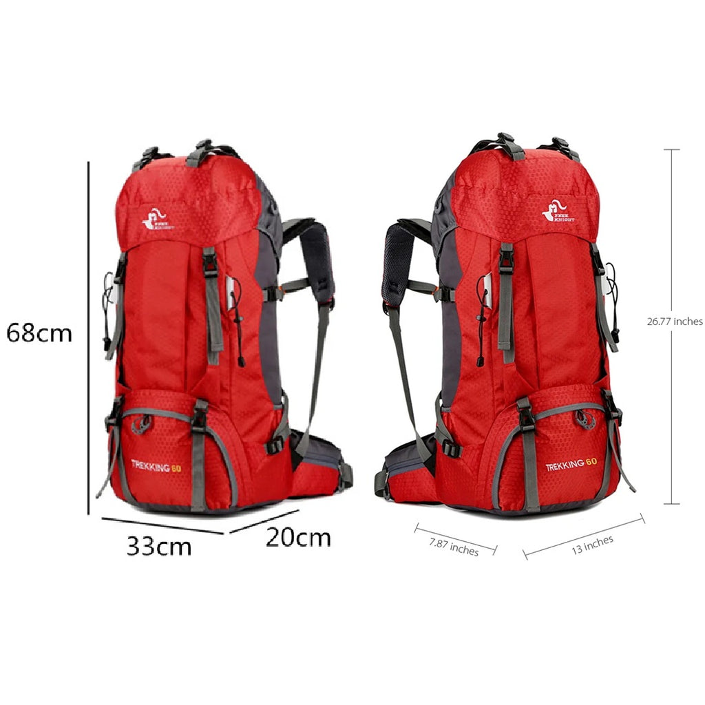 Purple large camping backpack