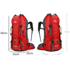 Purple large camping backpack