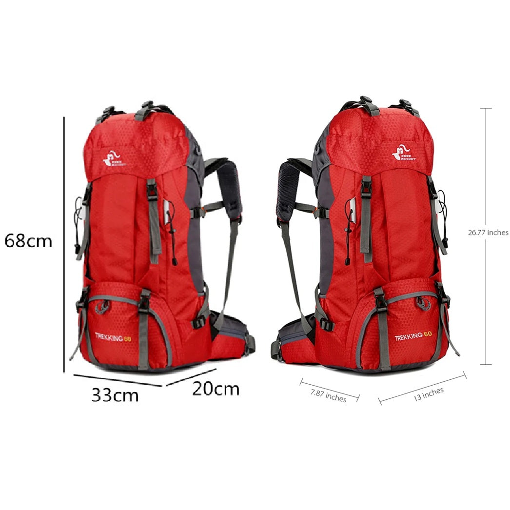 Pink large hiking backpack