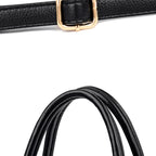 Structured leather shoulder bag