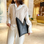 Large leather handbag