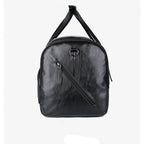 Vintage leather weekender duffle bag
