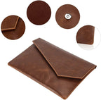 Men's leather clutch bag