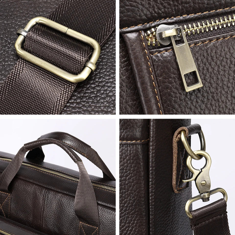Stylish leather executive briefcase