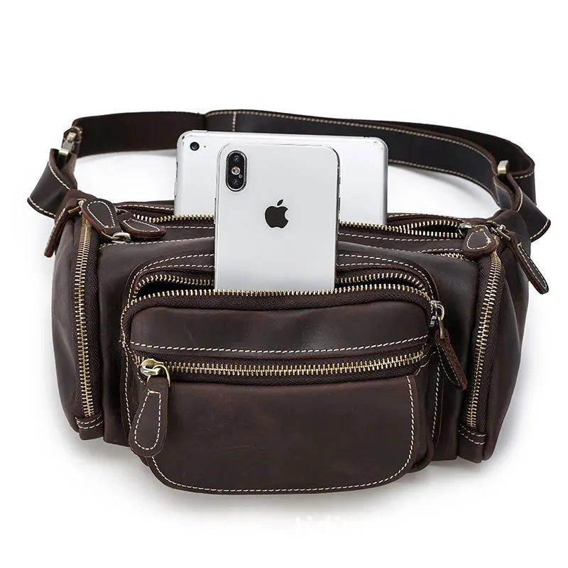 Urban leather bum bag