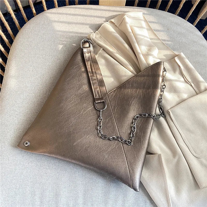 Large leather handbag