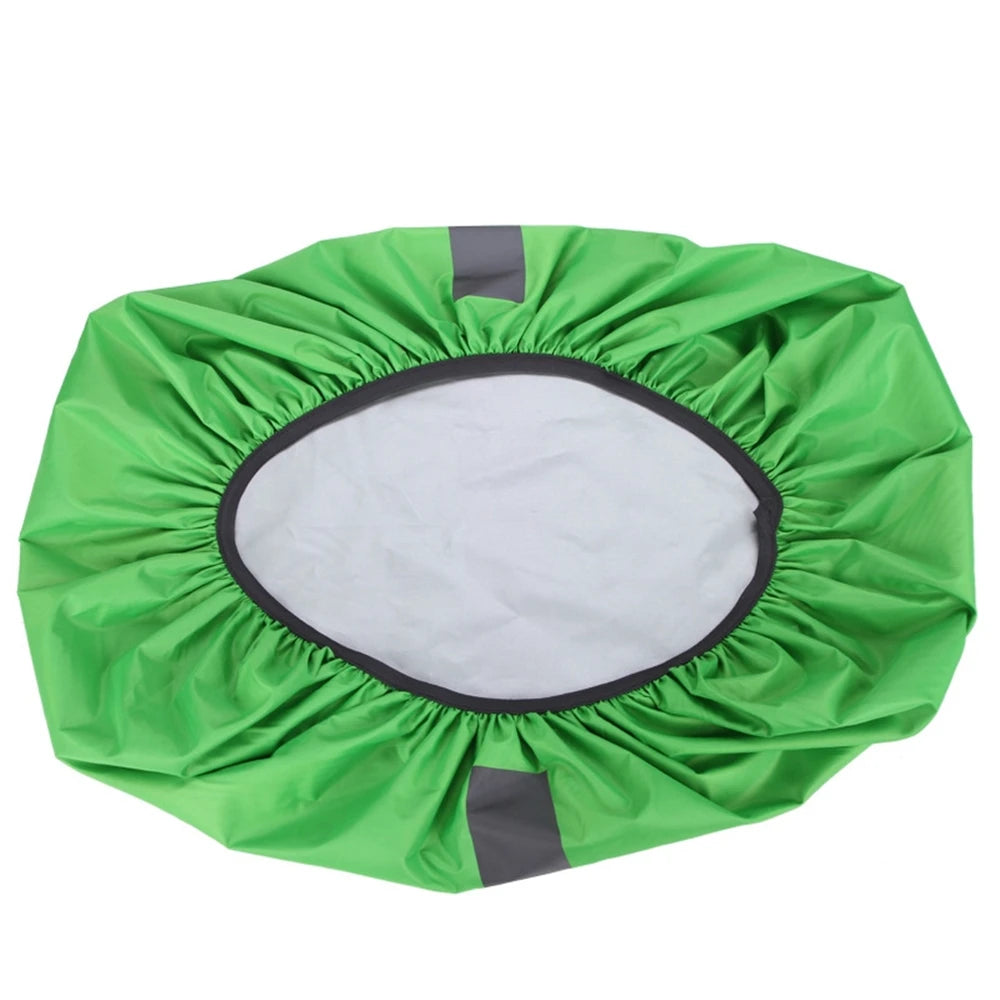 Green waterproof backpack rain cover