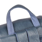 Casual leather knapsack