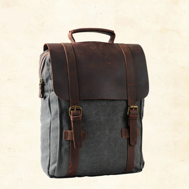 Classic leather satchel bag for men