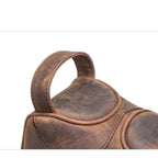 Minimalist leather toiletry bag