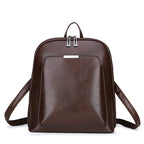 Travel vintage leather backpack