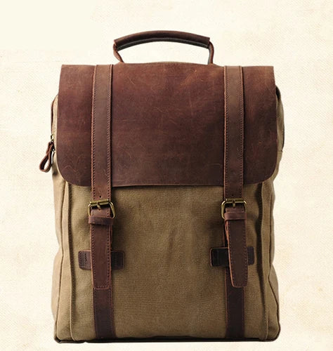 Classic leather satchel bag for men