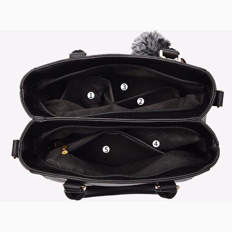 Women’s soft leather shoulder bag