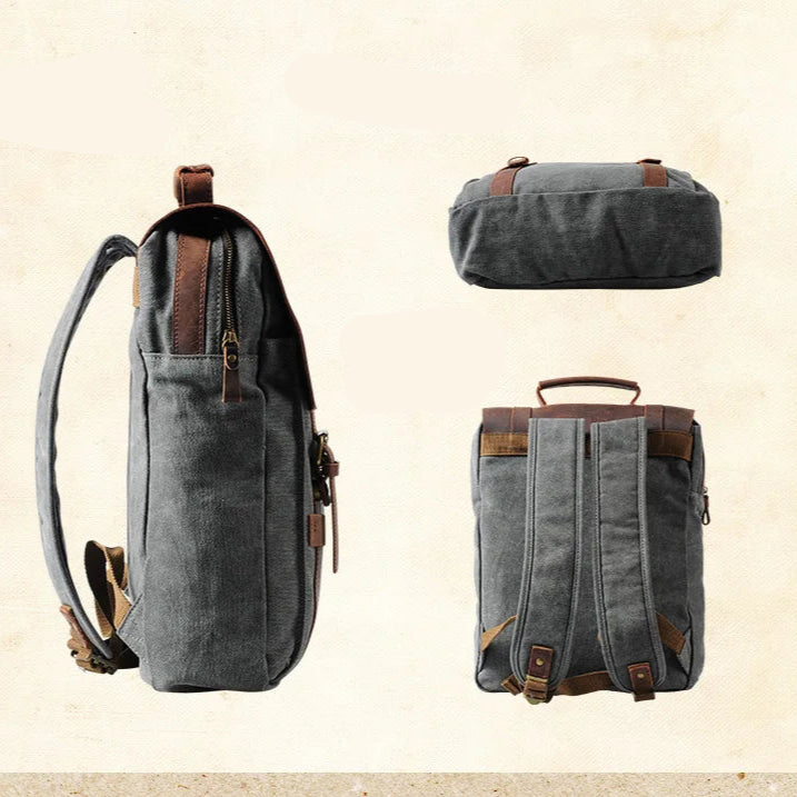 Classic leather satchel bag for men