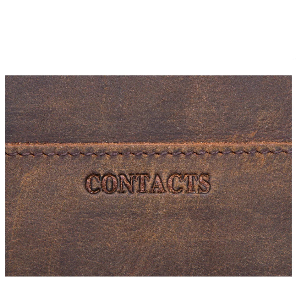 Minimalist leather toiletry bag