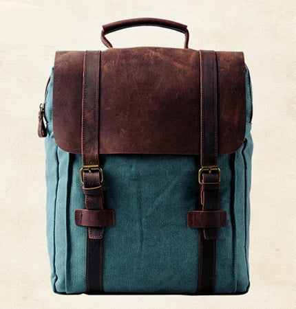 Classic leather satchel bag for men
