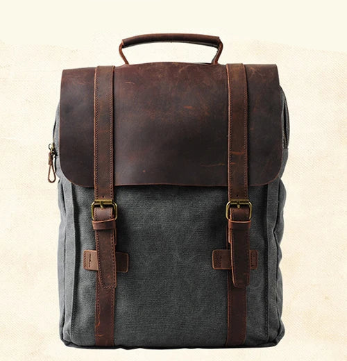 Classic leather satchel bag for men