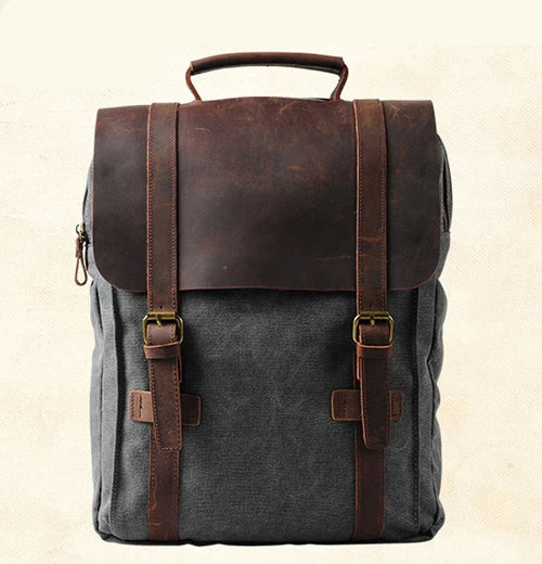 Classic leather satchel bag for men